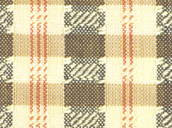 ミャンマー民族布祭礼用ロンジー 格子縞に絣文様（金） 名古屋帯の絣文様（拡大）